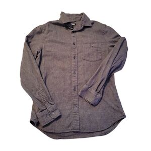 Men's Express Gray Button-Up Shirt Size XS